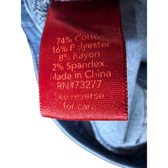 Jennifer Lopez Women's Plus Size Destructed Denim Jegging Leggings Size 24 24WS - Picture 4 of 4